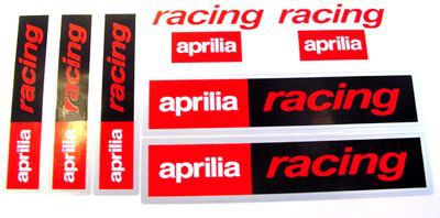 stickerset Aprilia Racing 130x270mm 7-delig